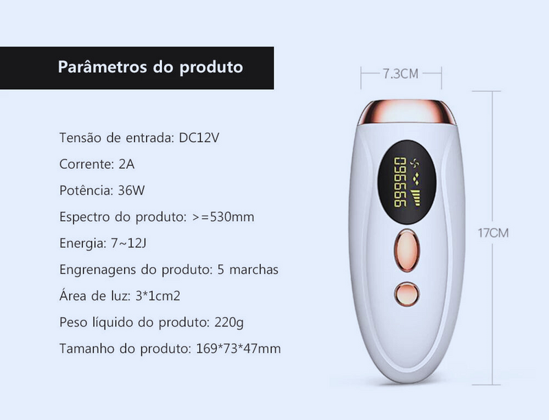 Depilador a Laser é a solução ideal para uma depilação eficaz!