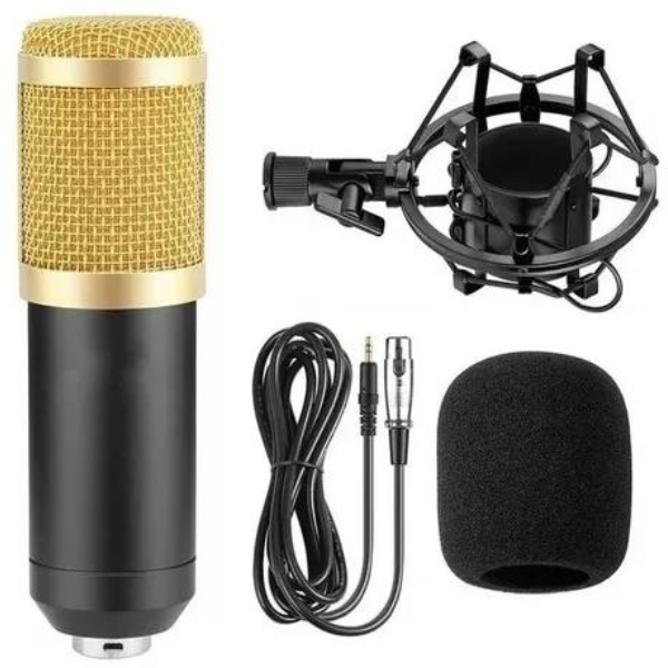 Kit youtuber podcast Com Microfone Condensador