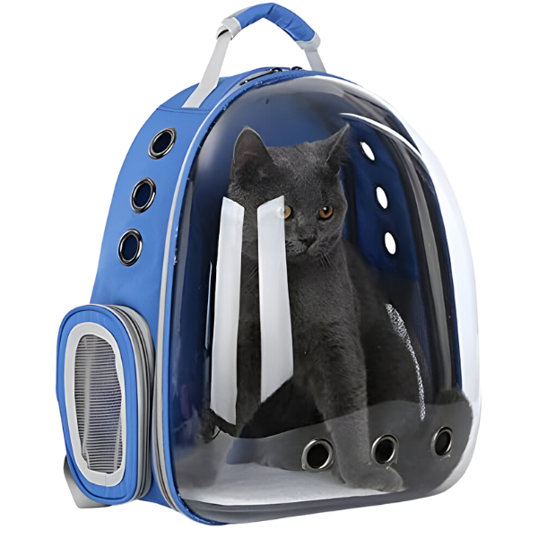 Mochila Pet Para Transporte De Cães E Gatos Visão Panorâmic