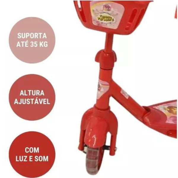 Patinete Radical para crianças (VERMELHO)