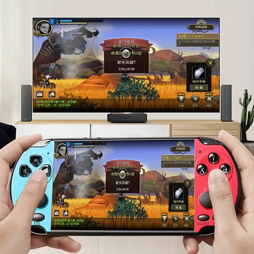 : Console De Jogos Portátil X7 + de 1.000 jogos + Fone de ou