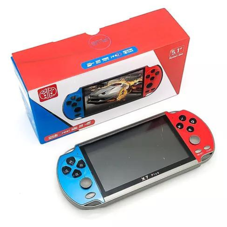 : Console De Jogos Portátil X7 + de 1.000 jogos + Fone de ou