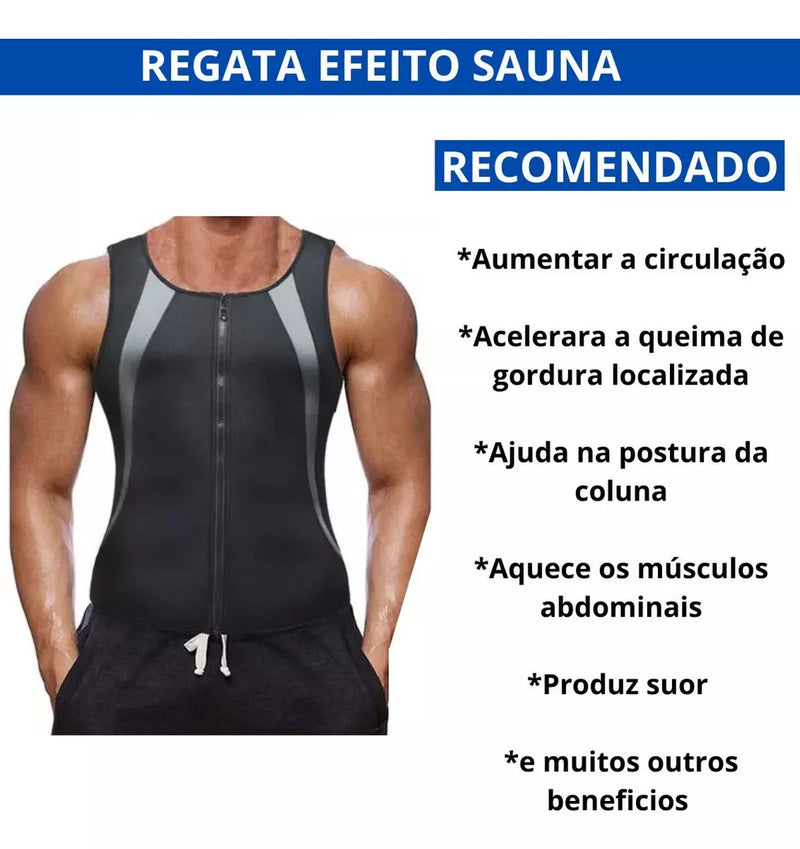 : Regata Sauna Masculina com Zíper