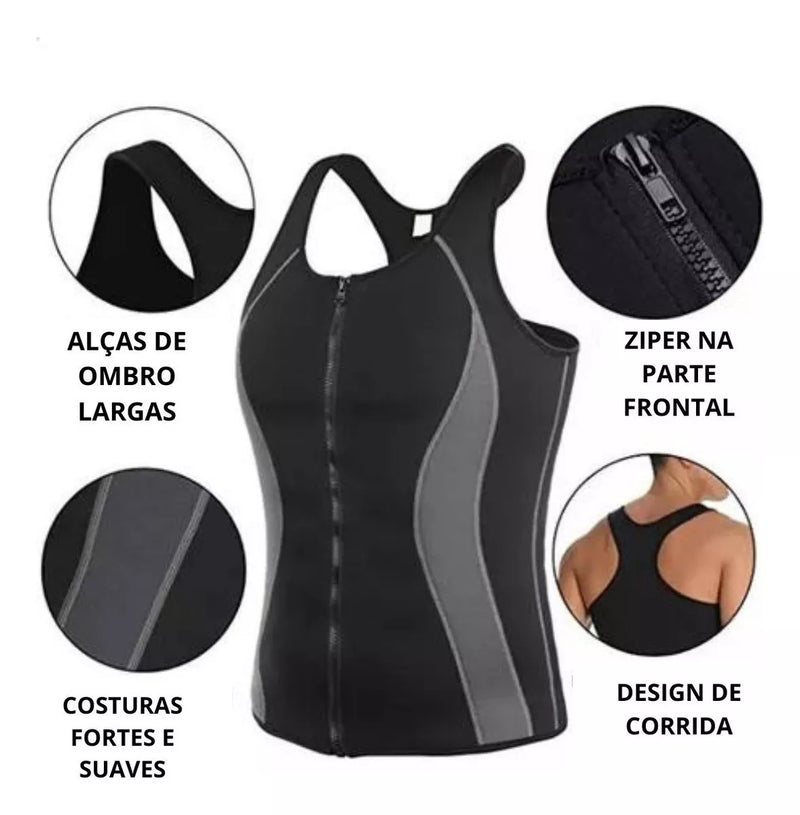 : Regata Sauna Masculina com Zíper