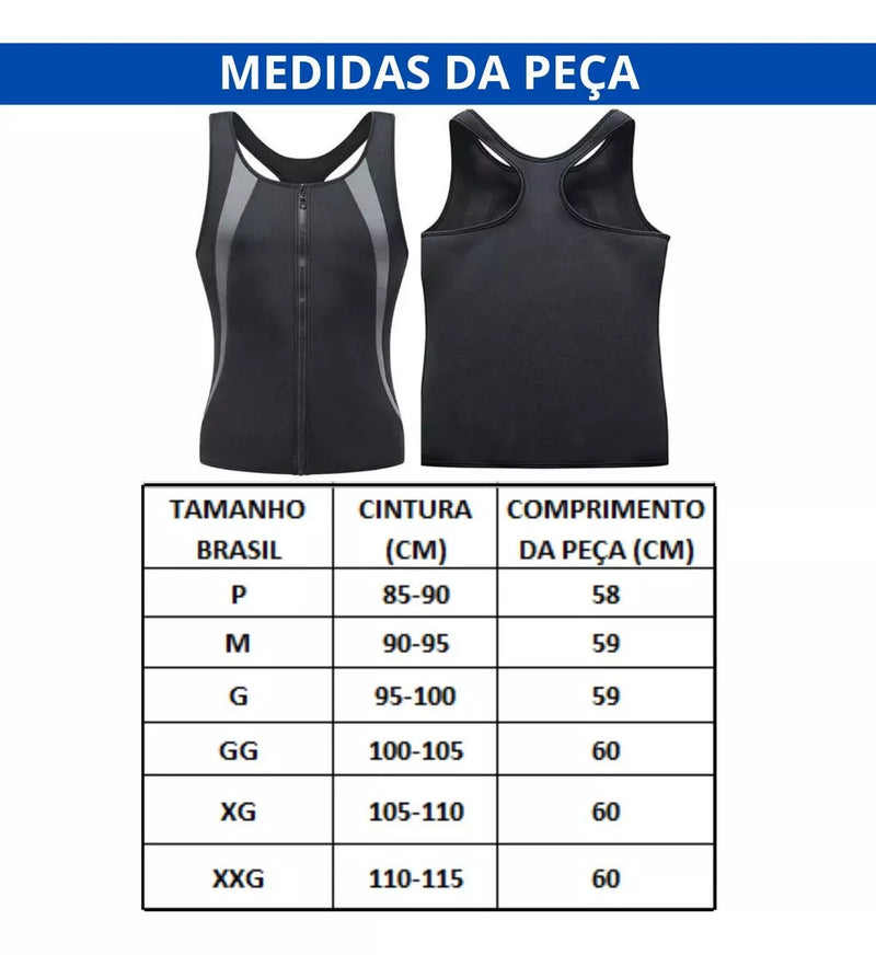 : Regata Sauna Masculina com Zíper