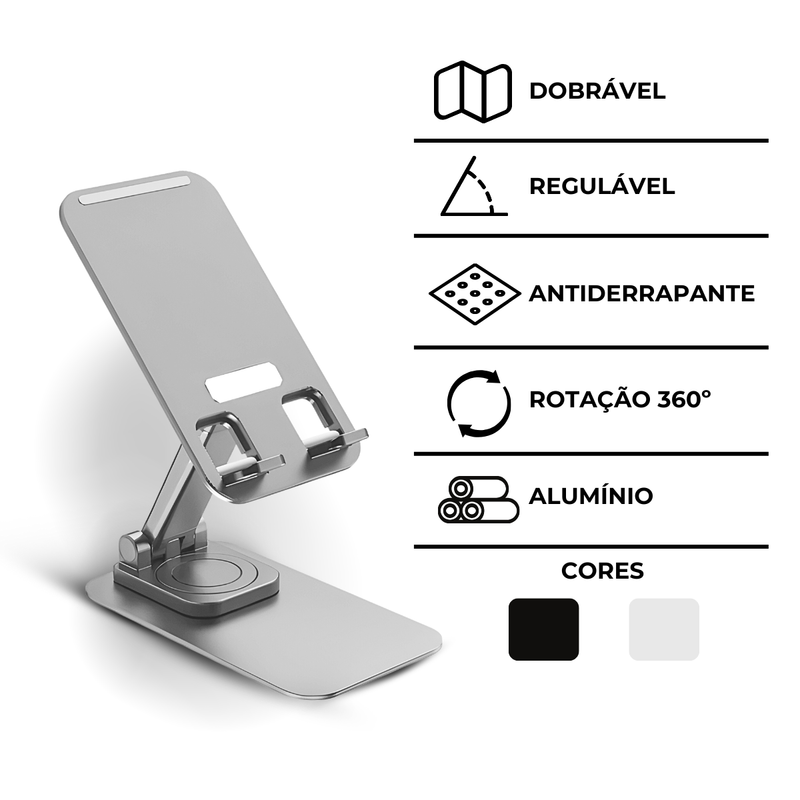 Suporte Articulado De Mesa Para Tablet E Smartphone