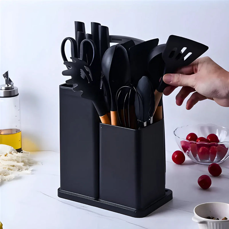 : Kit Utensílios de Cozinha Jogo Completo 19 Peças