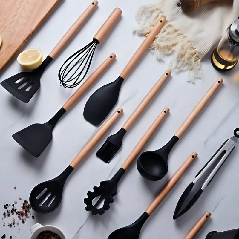 : Kit Utensílios de Cozinha Jogo Completo 19 Peças