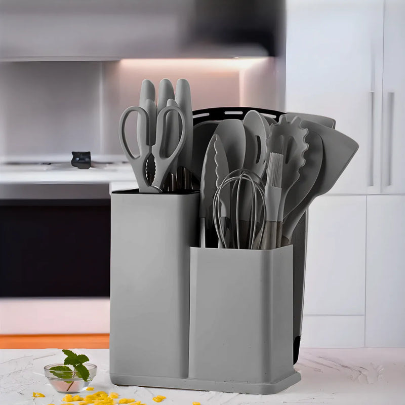 Kit Utensílios de Cozinha Jogo Completo 19 Peças