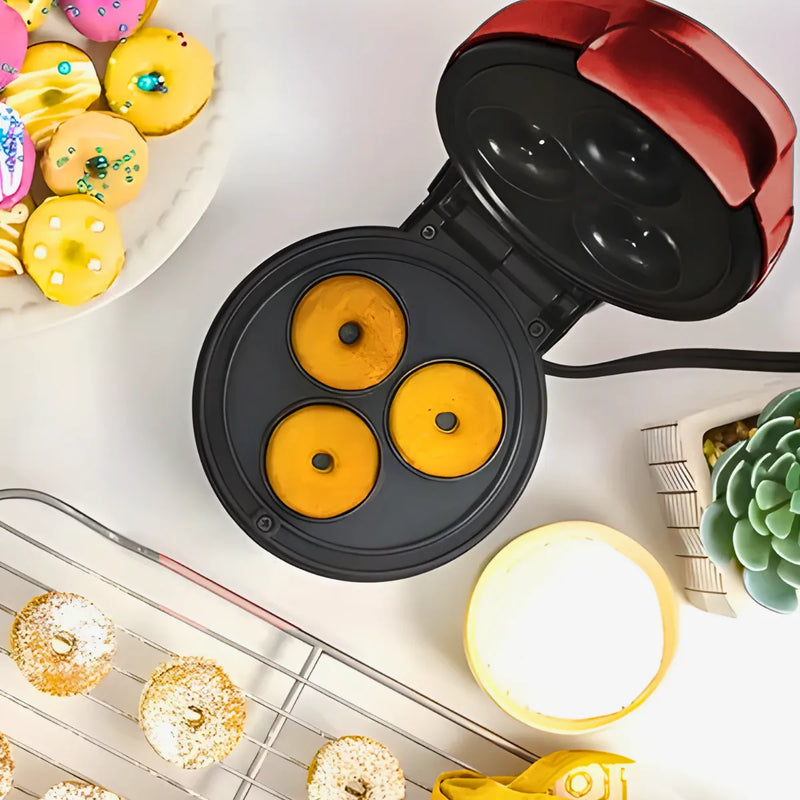 Máquina De Donuts Mini - Faz 3 Rosquinhas - 110v