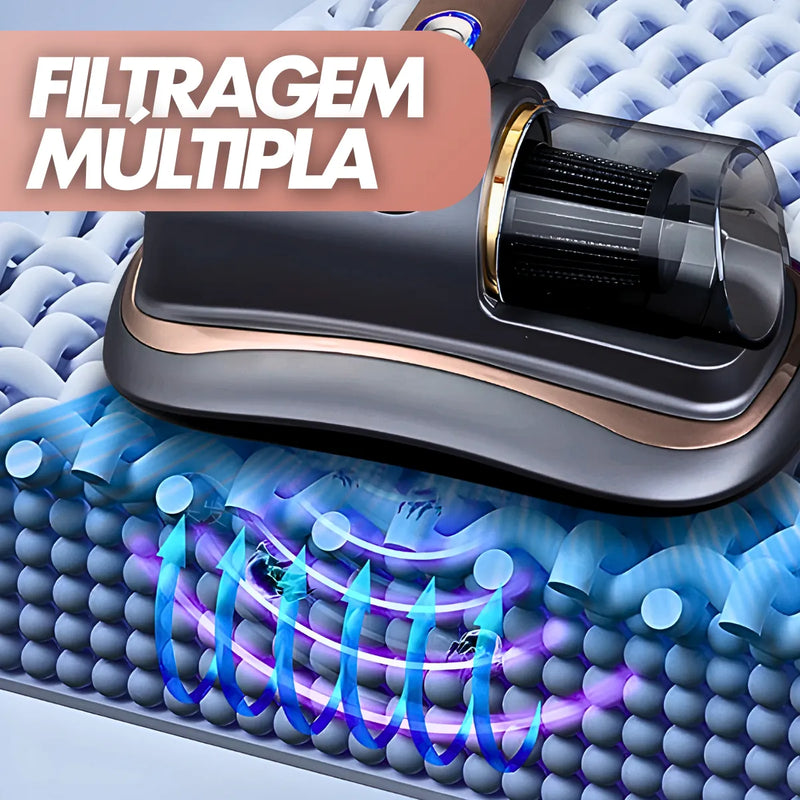 Aspirador Sem Fio Uv Portátil Anti-Acáro -