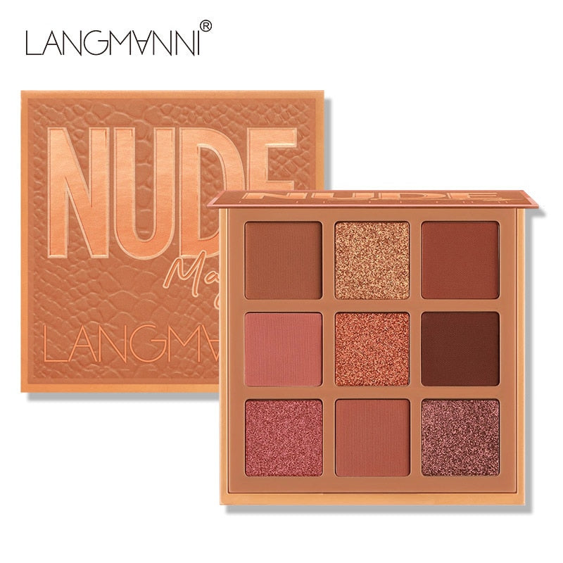 Paleta de Sombras 9 Cores - Langmanni