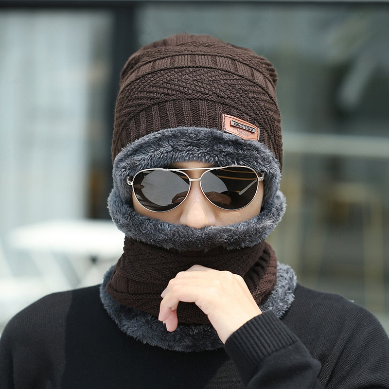 Gorro , Toca de inverno para mulheres . mantem a cabeça e pescoço quentes .