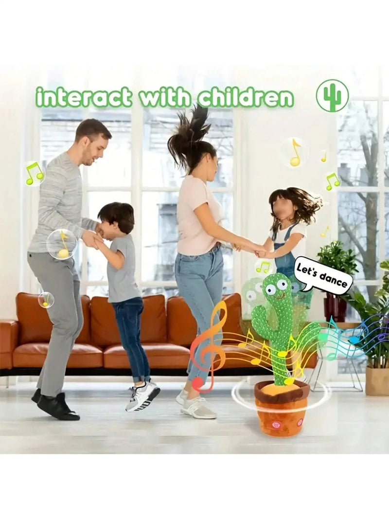 1pc-dança falando brinquedos de cacto para meninos e meninas do bebê, cantando imitando gravação repetindo o que você diz sunny cactus up plus