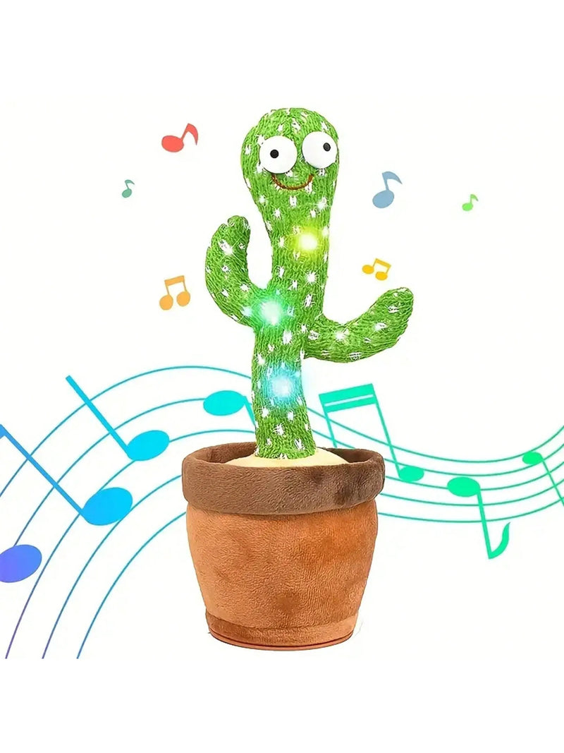 1pc-dança falando brinquedos de cacto para meninos e meninas do bebê, cantando imitando gravação repetindo o que você diz sunny cactus up plus