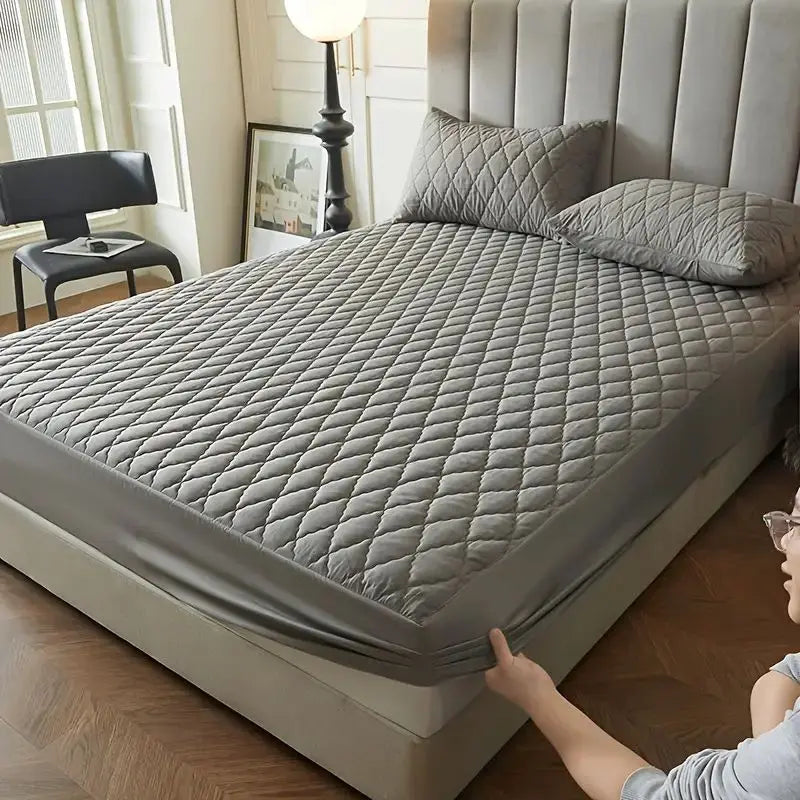 Waterproof Mattress Cover Anti-mites Soft Comfortable Breathable Bed Fitted Sheet Not Including Pillowcase