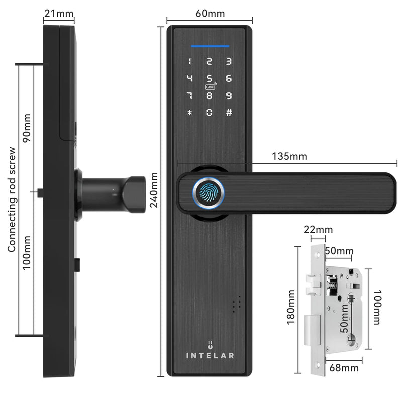 Tuya wifi digital eletrônico inteligente fechadura da porta com câmera biométrica impressão digital cartão inteligente senha chave desbloquear fechadura da porta digital