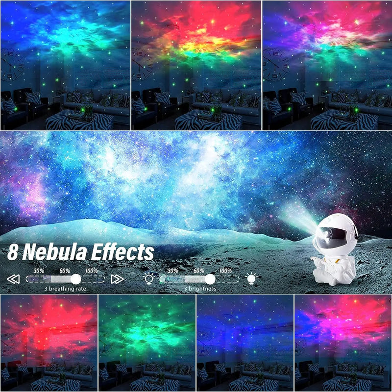 Estrela projetor galáxia luz da noite astronauta espaço projetor estrelado nebulosa teto lâmpada led para o quarto casa decorativa crianças presente