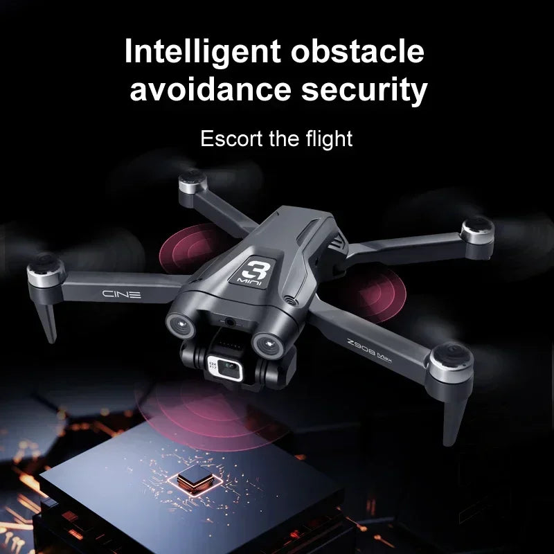 Xiaomi z908pro max drone câmera dupla 8k profissional motor sem escova gps fpv evitar obstáculos dobrável quadcopter 9000m