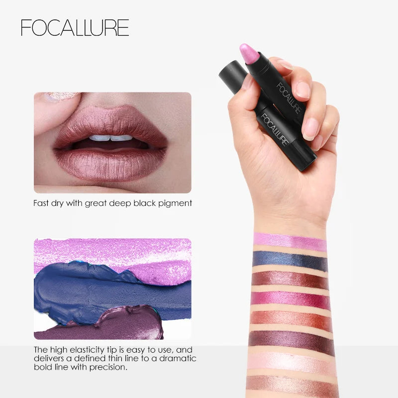 FOCALLURE 31 Cores Batom Matte Longa Duração À Prova D'Água Sexy Lipbalm Antiaderente Lip Tint Lápis Labial Maquiagem Cosméticos para Mulheres