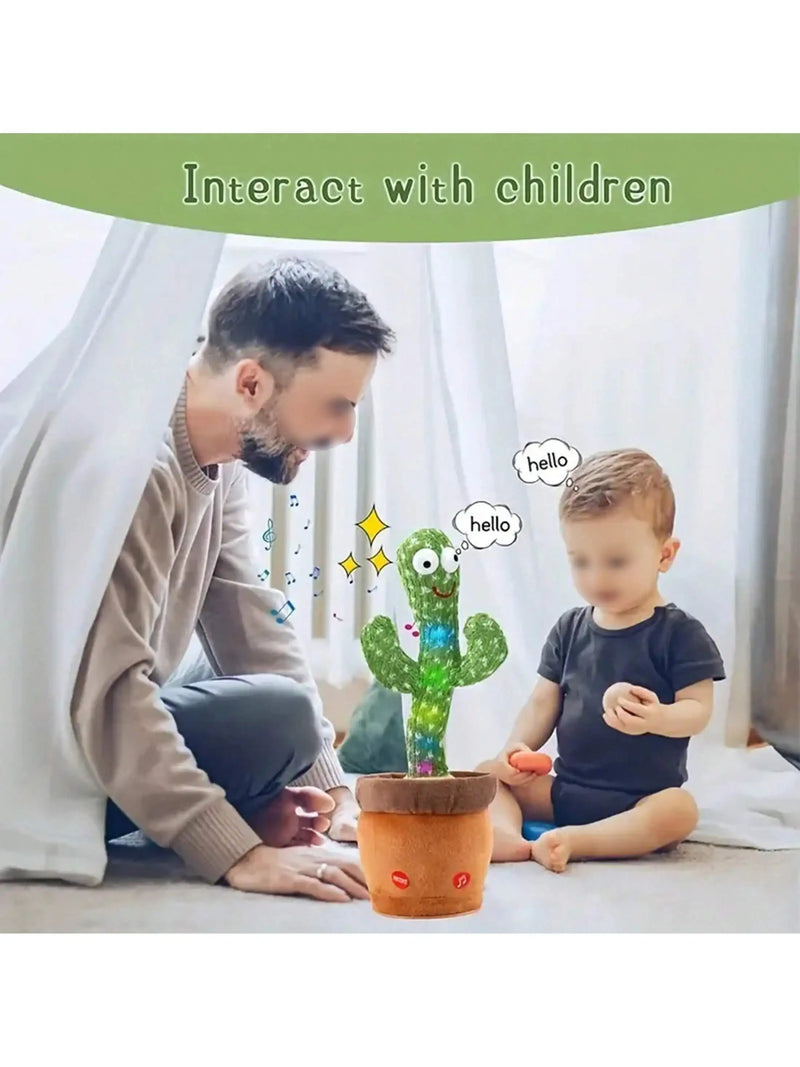 1pc-dança falando brinquedos de cacto para meninos e meninas do bebê, cantando imitando gravação repetindo o que você diz sunny cactus up plus