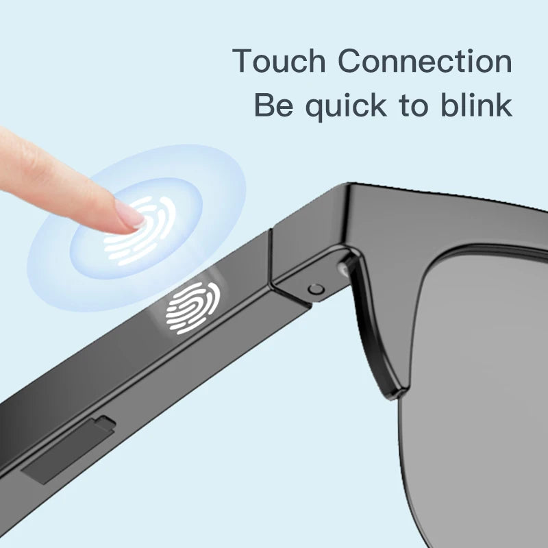 Série F Fone Ouvido Lentes Bluetooth Homem À Prova de Água Smartglass Estéreo Conectado Moldura Smartglasses Polarizados Óculos de Sol Masculinos