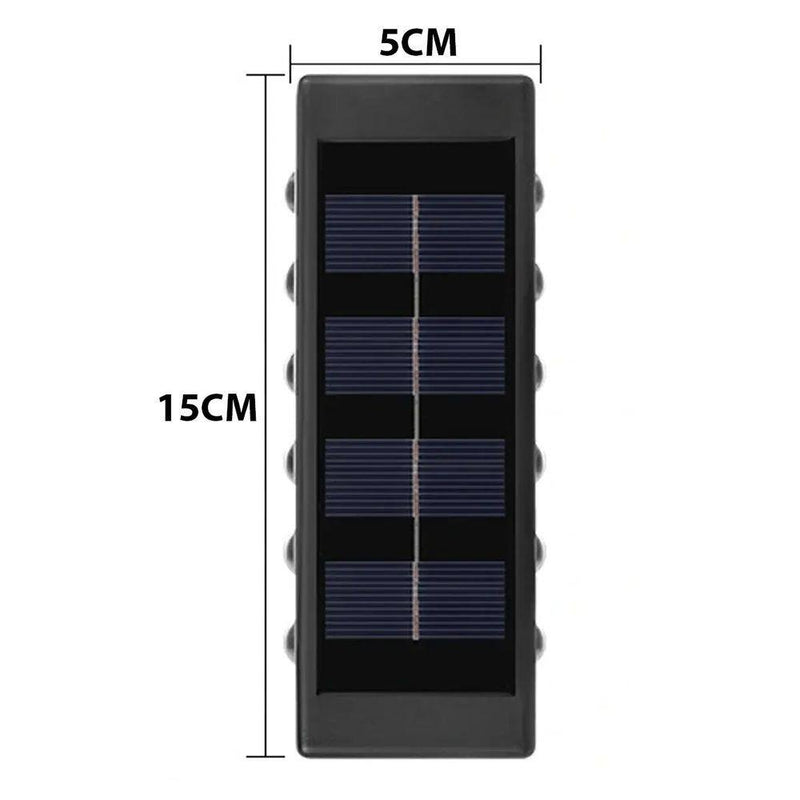 it com 4 Arandela solar 10 leds jardim escadas muros