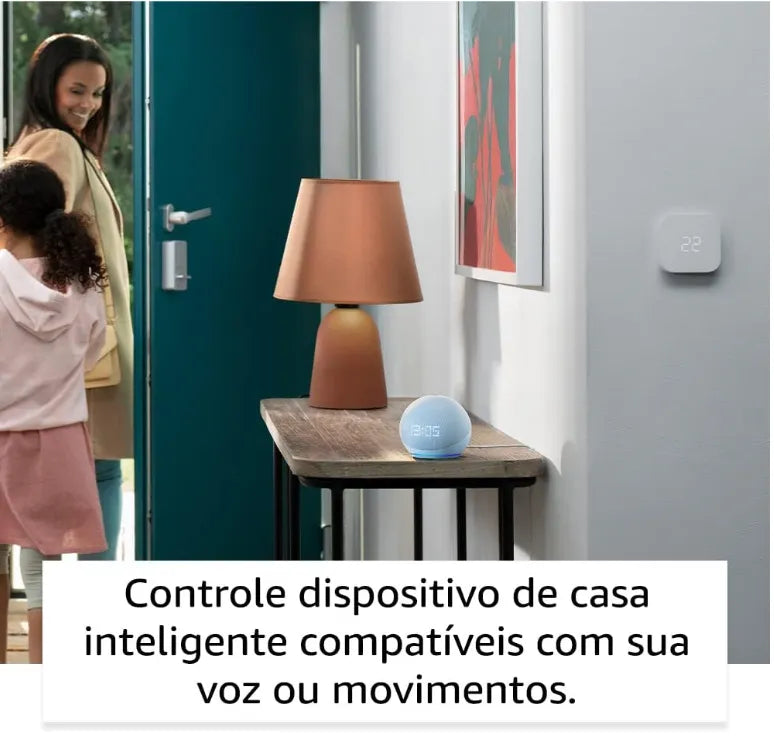 Amazon Echo Dot (5ª Geração) Smart Speaker Alexa com Relógio