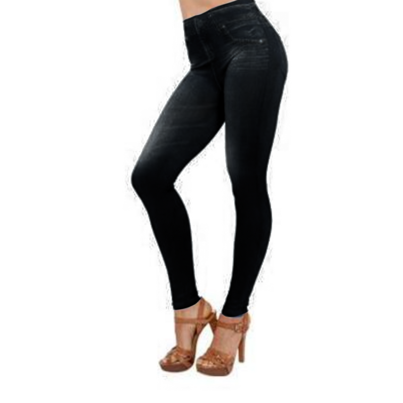 Calça LipoJeans: Leggings Skinny de Denim Feminino: Conforto Casual e Elegância em uma Peça com Estilo